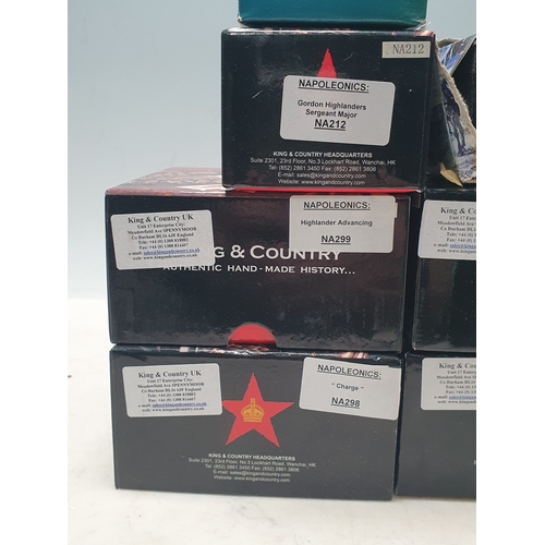 638 - Seven boxed King & Country Napoleonics Military Figures comprising NA295 'Fighting Gordon', NA213 Wo... 