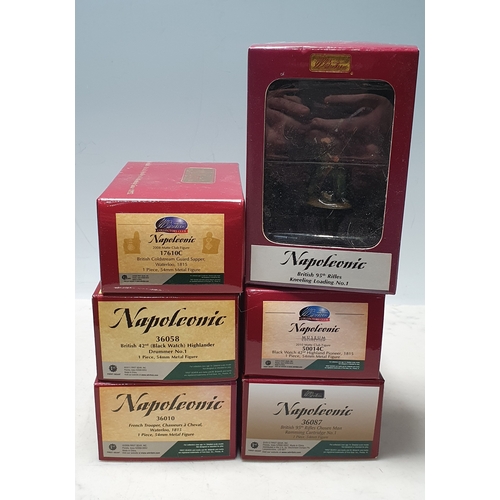 651 - Six boxed Britains Napoleonics Figures comprising 36010 French Trooper, Chasseurs a Cheval, 36058 Br... 
