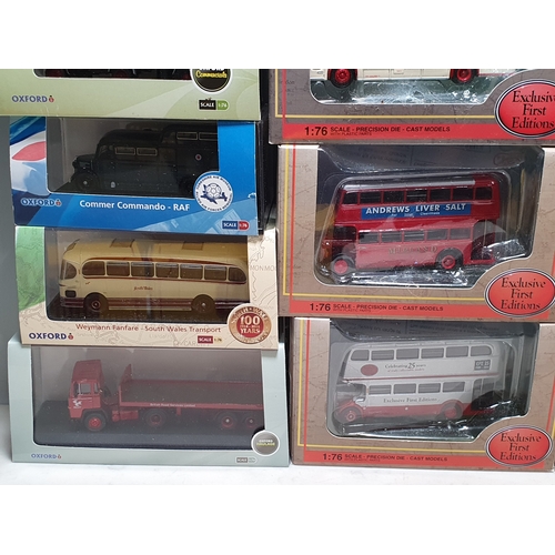 700 - Approximately thirty boxed 1:76 scale lineside Vehicles including Oxford Diecast, Base Toys Models a... 
