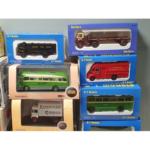 700 - Approximately thirty boxed 1:76 scale lineside Vehicles including Oxford Diecast, Base Toys Models a... 