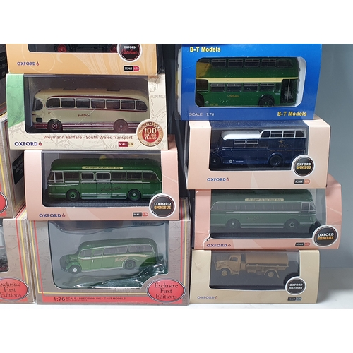 700 - Approximately thirty boxed 1:76 scale lineside Vehicles including Oxford Diecast, Base Toys Models a... 