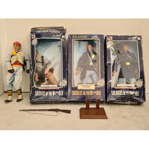 Three boxed Soldiers of the World 12in Action Figures comprising ...