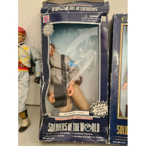 Three boxed Soldiers of the World 12in Action Figures comprising ...