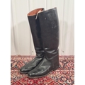 A pair of black leather Hunting/Riding Boots, (R5)