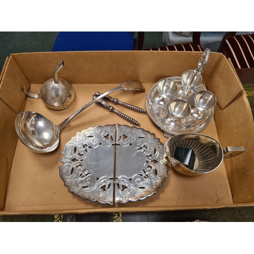Plated Items: Two Coasters, Egg Cups of Stand, Soup Ladle, Ladle ...