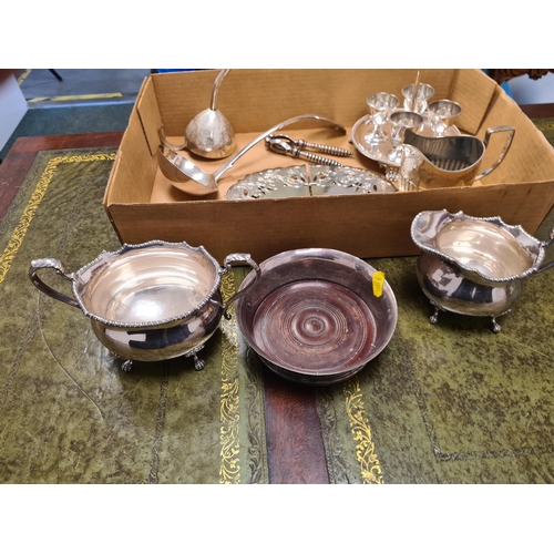 Plated Items: Two Coasters, Egg Cups of Stand, Soup Ladle, Ladle ...