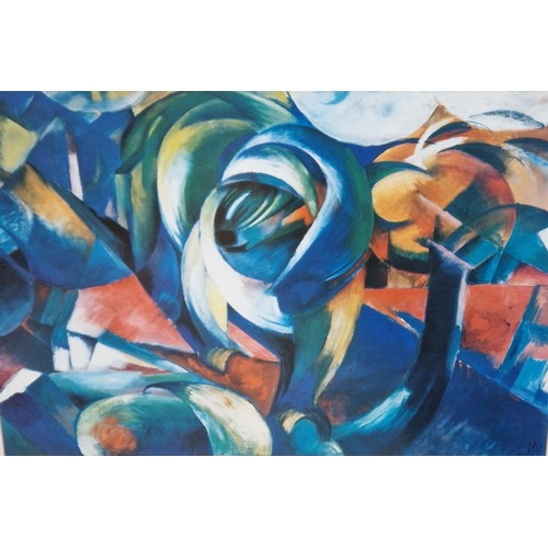 AFTER FRANZ MARC.'The Mandrill', colour reproduction, 32in x 44 in, (R6)