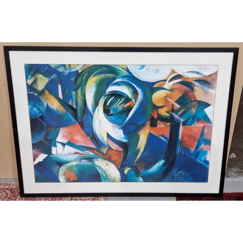 AFTER FRANZ MARC.'The Mandrill', colour reproduction, 32in x 44 in, (R6)