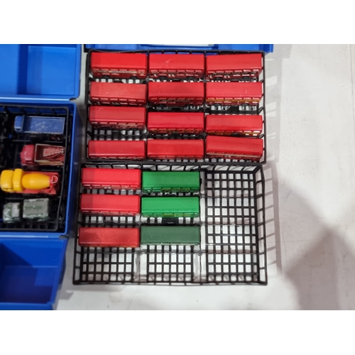 Three Matchbox Carry Cases and two loose trays all containing a ...