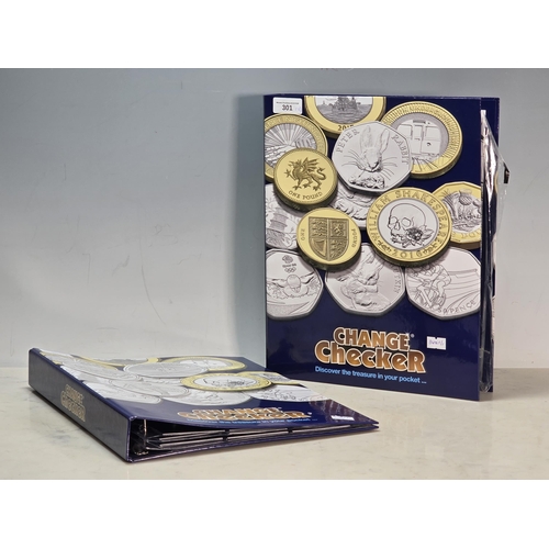 Two Change Checker Albums containing a collection of decimal issues ...