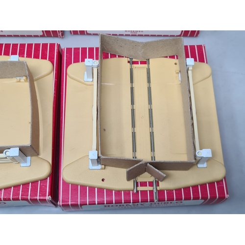 104 - Four boxed Ex-shop stock Hornby Dublo 2460 2-rail Level Crossings, M, boxes Nr perfect with inserts
