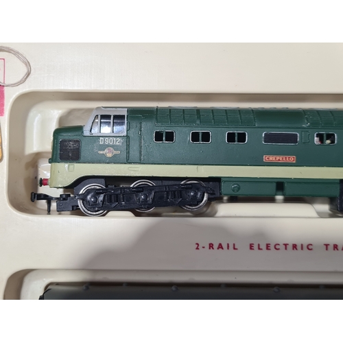 111 - A boxed Hornby Dublo 2034 'Royal Scot' Deltic Passenger Set, M, has been lightly run. Box base with ... 