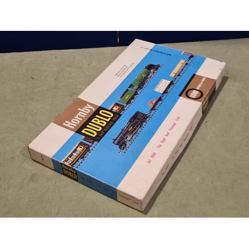 111 - A boxed Hornby Dublo 2034 'Royal Scot' Deltic Passenger Set, M, has been lightly run. Box base with ... 
