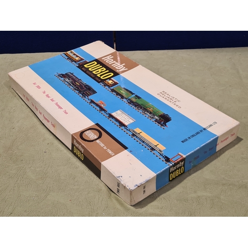 111 - A boxed Hornby Dublo 2034 'Royal Scot' Deltic Passenger Set, M, has been lightly run. Box base with ... 