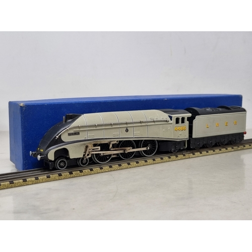 148 - A Hornby Dublo 3-rail A4 Locomotive 'Merlin' repainted to a high standard in grey livery, believed t... 
