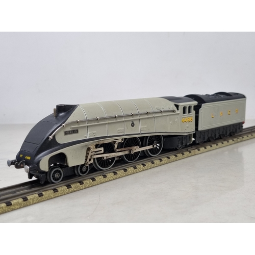 148 - A Hornby Dublo 3-rail A4 Locomotive 'Merlin' repainted to a high standard in grey livery, believed t... 