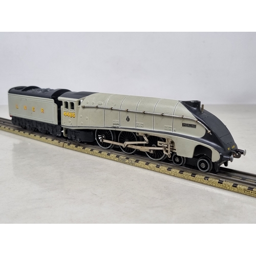 148 - A Hornby Dublo 3-rail A4 Locomotive 'Merlin' repainted to a high standard in grey livery, believed t... 