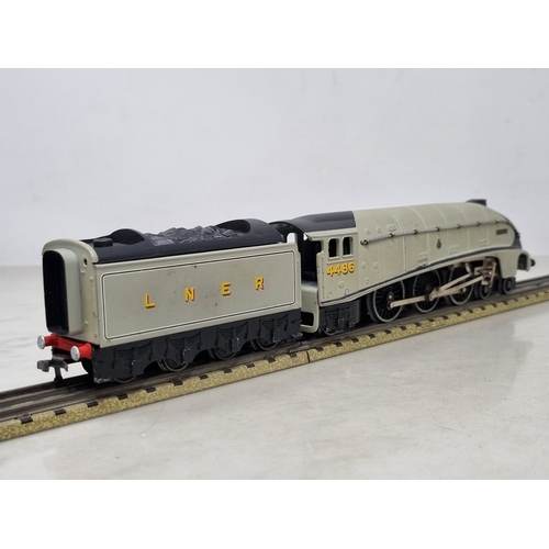 148 - A Hornby Dublo 3-rail A4 Locomotive 'Merlin' repainted to a high standard in grey livery, believed t... 