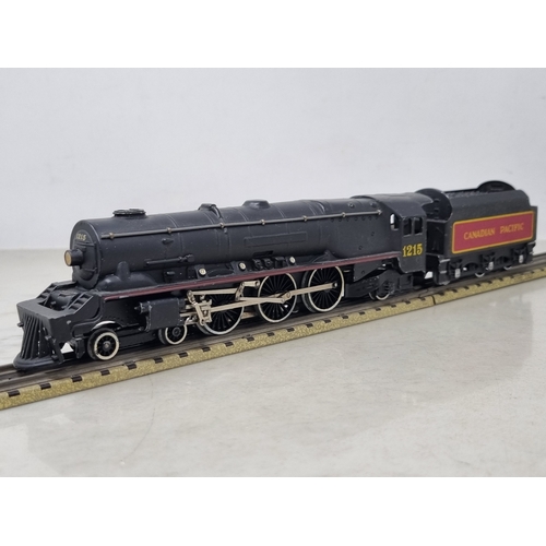15 - An unboxed Hornby Dublo EDL2 C.P.R. 4-6-2 Locomotive, Nr M, small marks to cylinder and one side of ... 
