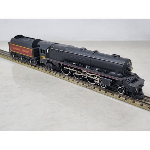 15 - An unboxed Hornby Dublo EDL2 C.P.R. 4-6-2 Locomotive, Nr M, small marks to cylinder and one side of ... 