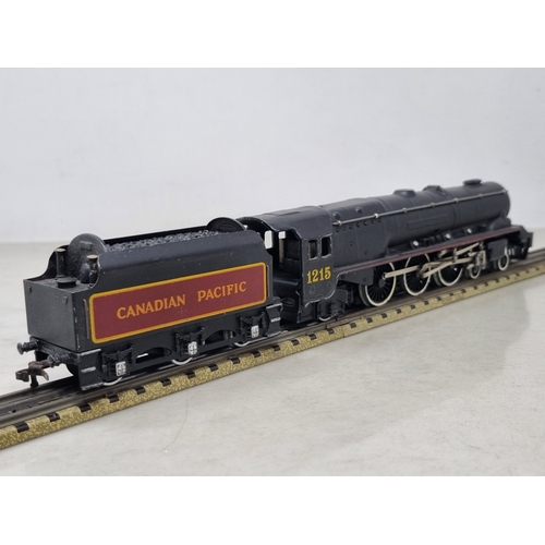 15 - An unboxed Hornby Dublo EDL2 C.P.R. 4-6-2 Locomotive, Nr M, small marks to cylinder and one side of ... 