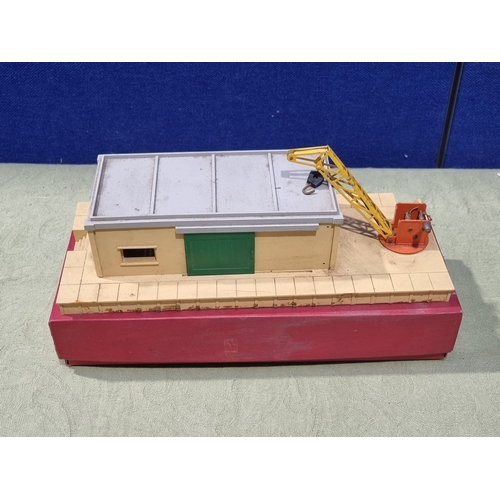 162 - A Hornby Dublo 5005 Engine Shed with 5006 Extension, constructed with boxes (three vents missing), a... 