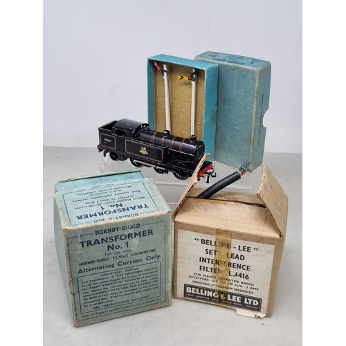 226 - An unboxed Hornby Dublo EDL17 gloss 0-6-2T, a boxed set of D1 Semaphore Signals , a boxed No.1 Trans... 