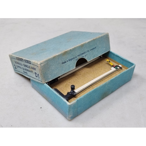 226 - An unboxed Hornby Dublo EDL17 gloss 0-6-2T, a boxed set of D1 Semaphore Signals , a boxed No.1 Trans... 