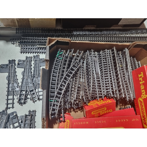 249 - Three boxes of Triang 00 gauge Series 2 and 3 Track including Points, Diamond Crossovers, long and s... 
