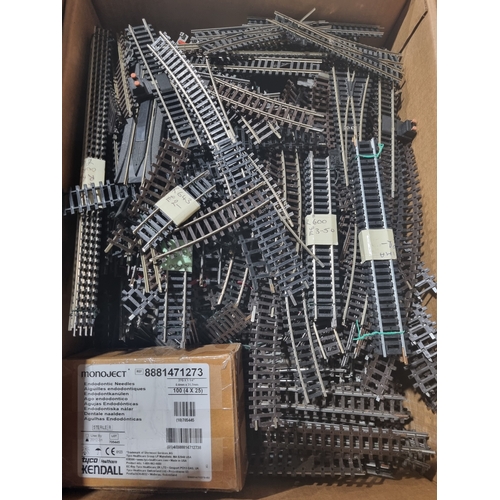 249 - Three boxes of Triang 00 gauge Series 2 and 3 Track including Points, Diamond Crossovers, long and s... 