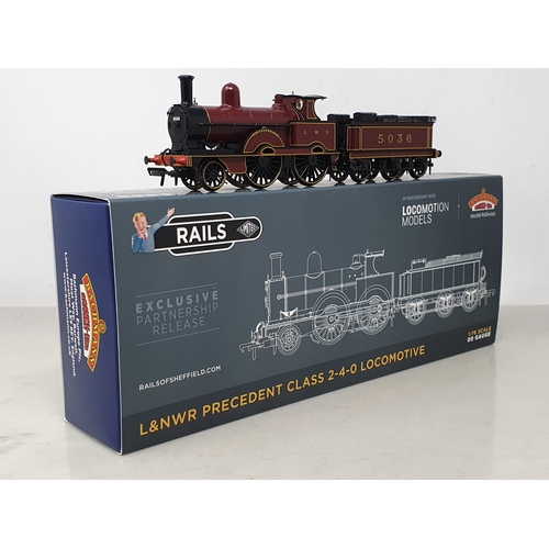 269 - A boxed Bachmann 00 gauge Locomotion Models L&NWR Precedent Class 2-4-0 Locomotive No.5036 in LMS ma... 