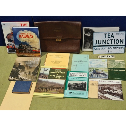 300A - A box of Railway Books including PARKHOUSE, Neil 'West Gloucester & Wye Valley Lines' Vol 1, COOKE, ... 