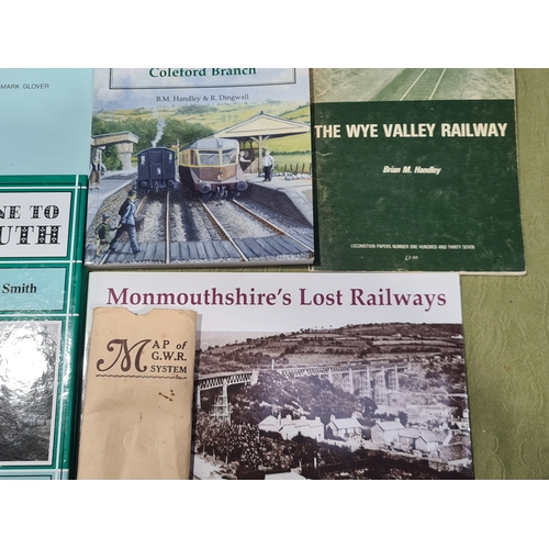 300A - A box of Railway Books including PARKHOUSE, Neil 'West Gloucester & Wye Valley Lines' Vol 1, COOKE, ... 