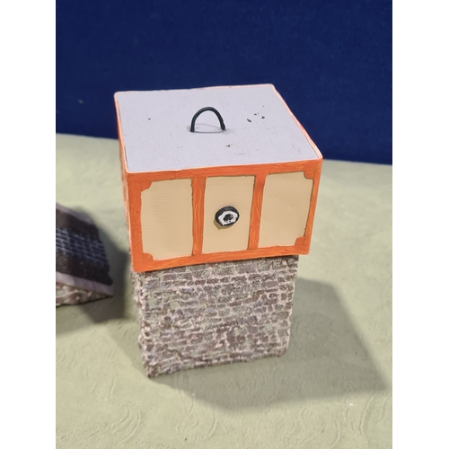 331A - A scratch built 0 gauge Model of Tintern Covered Station area, Tintern Water Tower and four Signals