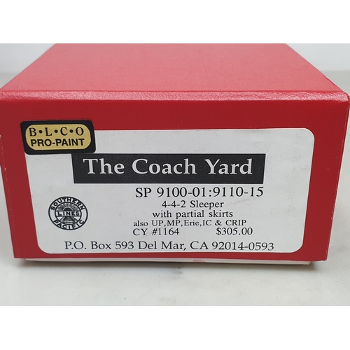 363 - A boxed The Coach Yard brass H0 scale Southern Pacific 4-4-2 Sleeper Car, factory painted, M, unused... 