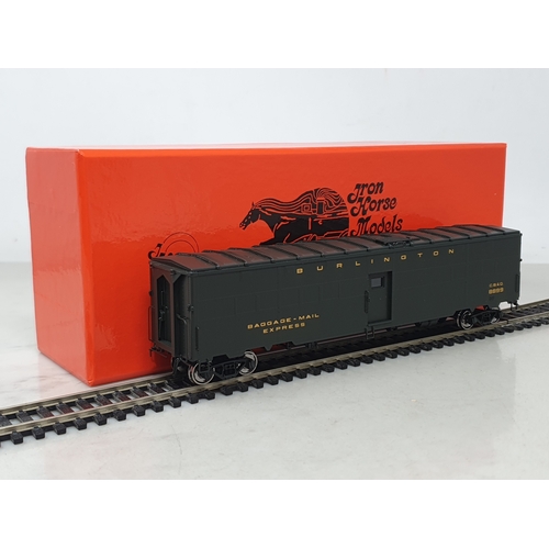 364 - A boxed Iron Horse Models from Precision Scale Co. brass H0 scale CB&Q BE-1 Express Car Ex-troop Kit... 