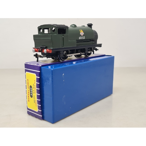 37 - A boxed Jodel by Peakco Hornby Dublo style Never Was 3345 3-rail 0-6-0 Saddle Tank Locomotive in BR ... 
