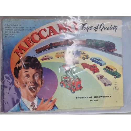 78 - 12x Meccano Catalogues including Hornby Dublo and Australian Dinky Toys printed version, also South ... 