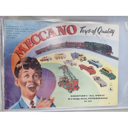 78 - 12x Meccano Catalogues including Hornby Dublo and Australian Dinky Toys printed version, also South ... 
