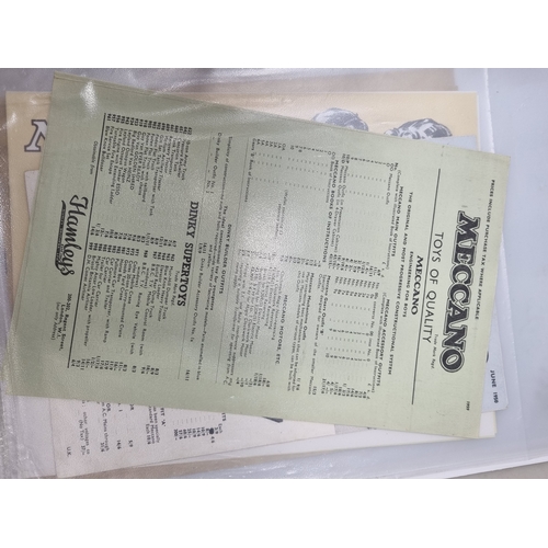 78 - 12x Meccano Catalogues including Hornby Dublo and Australian Dinky Toys printed version, also South ... 