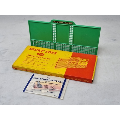 82 - A boxed Dinky Toys 765 Road Hoarding ideal for the Hornby Dublo layout, unused with paper stickers s... 