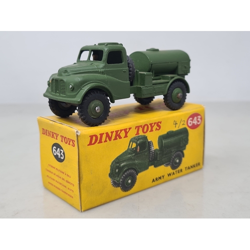 404 - A boxed Dinky Toys No.643 Army Water Tanker, Nr M, box VG