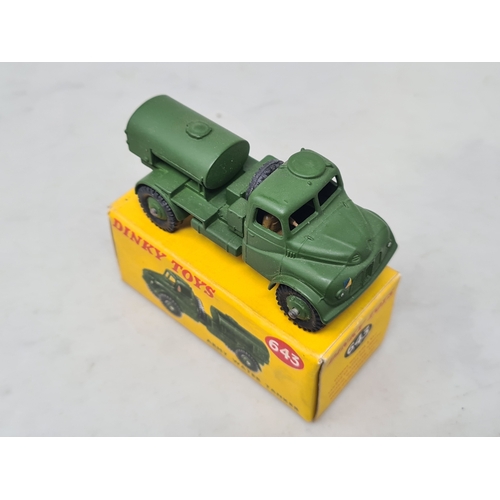 404 - A boxed Dinky Toys No.643 Army Water Tanker, Nr M, box VG