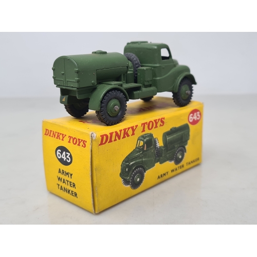 404 - A boxed Dinky Toys No.643 Army Water Tanker, Nr M, box VG