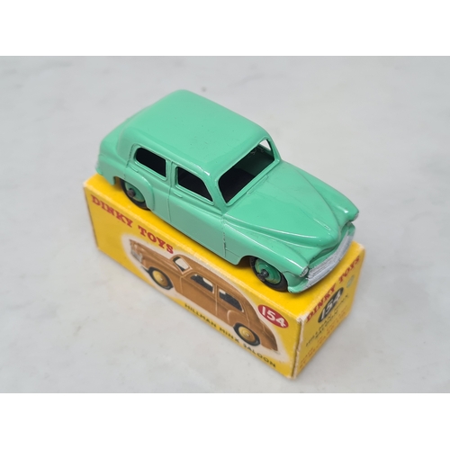 417 - A boxed Dinky Toys No.154 green Hillman Minx, M, box superb