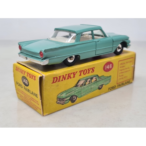 418 - A boxed Dinky Toys No.148 metallic green Ford Fairlane, M, box VG