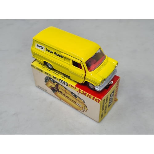 460 - A boxed Dinky Toys No.407 Ford 'Hertz' Transit Van, Nr M, box VG, has stain on one side