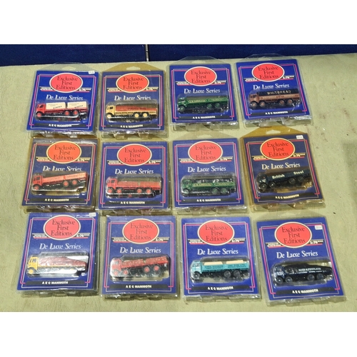 476 - 12x Exclusive First Editions 1:76 scale Lorries in plastic packaging, all unopened from new, for the... 
