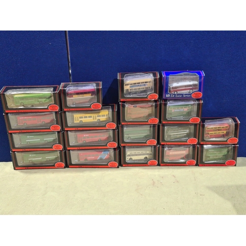 478 - 18x boxed Exclusive First Editions 1:76 scale Buses and Coaches suitable for the 00 scale model rail... 