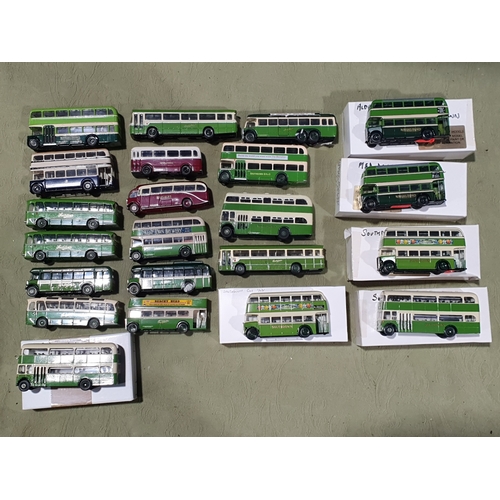 523 - A collection of unboxed Exclusive First Edition and kit built Buses and Coaches, mainly Southdown